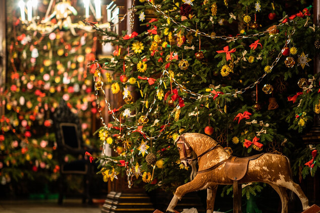 Návštěvníky Hrádku u Nechanic čekají denní i večerní prohlídky nazdobeným zámkem, chystají se také tři vánoční koncerty a lákavé občerstvení v zámecké kuchyni